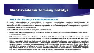 Alap munkavédelmi ismeretek és feladatok