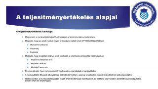 Teljesítményértékelő rendszerek kiépítése 1. rész