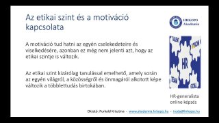 Etika és szabályzatkészítés_HR képzés