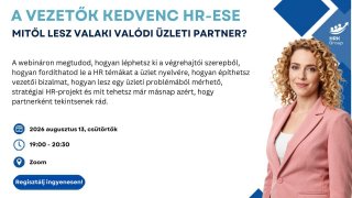 Vezetők kedvenc HR-ese – a valódi üzleti partner!